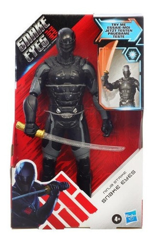 Muñeco Figura Ninja Strike Snake Eyes Gi Joe Hasbro Original