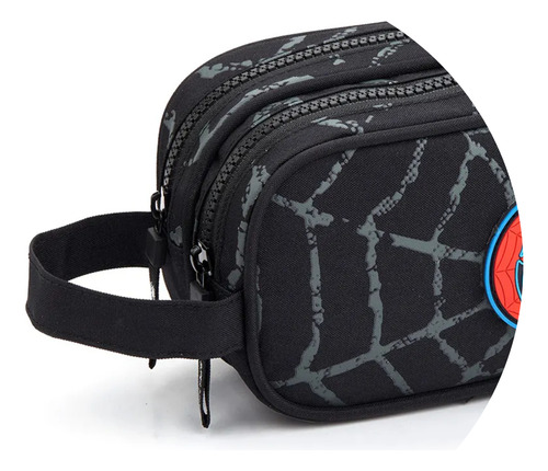 Estojo Duplo Masculino Super Spider Cor Preto Seanite 41355 Aranha