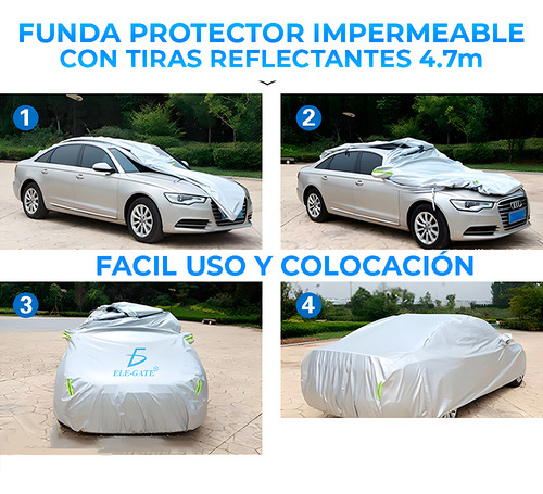 Funda Cubierta Impermeable Protector Auto Camioneta 4.7m Ele-Gate
