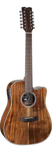 Violão eagle Folk Dreadnought 12 Cordas Eletroacústico Emd430 Ce12