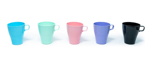 100 Tazas Jarro Con Asa Colores Plastico Oferta Fabrica