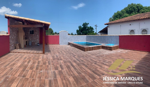 Imagem 3 de 10 de Casa De 2 Quartos, Área Gourmet Piscina Em Unamar - Jmc35.2