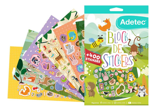 Block De Stickers Animales 