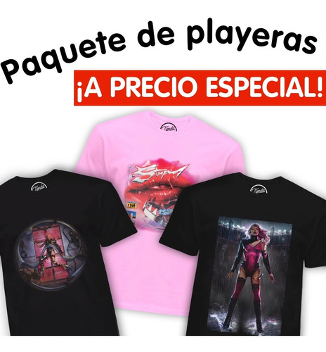 Imagen 1 de 4 de Playeras Lady Gaga Chromatica Album Paquete 3 T-shirts