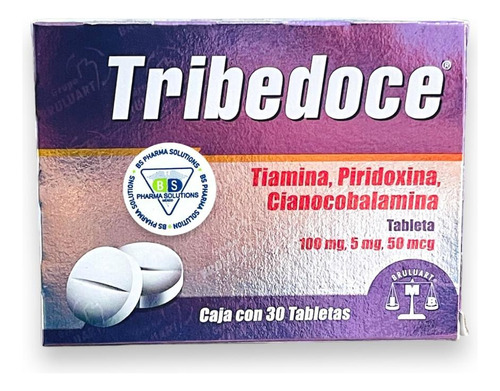 Tribedoce Tiamina, Piridoxina, Cianocobalamina C/30 Tabs
