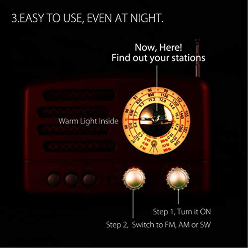 Imagen 5 de 8 de Radio Retro Fm Am Sw Mp3 Bluetooth Transmisor Aux