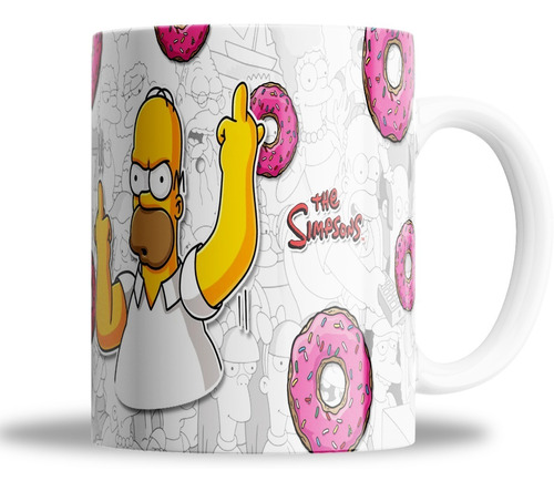 Taza De Ceramica Simpson Homero Hace Seña