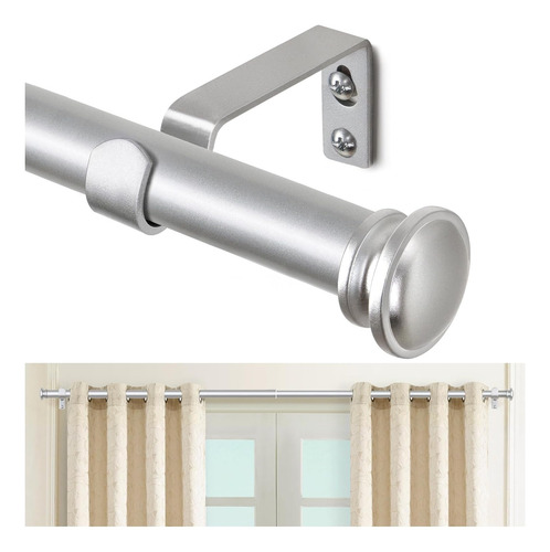 Lindo Cortinero Ajustable Sencillo 220 Cm Grande Expansible