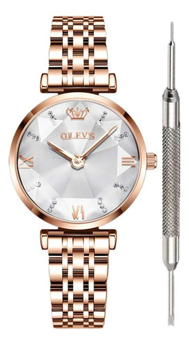 Olevs Relojes De Oro Blanco Para Mujer Reloj De Diamante Pri