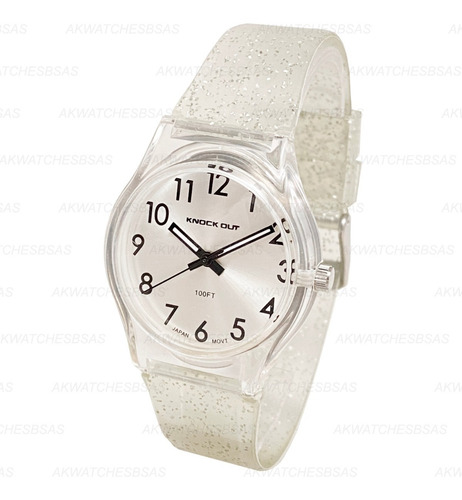 Imagen 7 de 8 de Reloj Knock Out 847 Mujer Colores Silicona Unisex