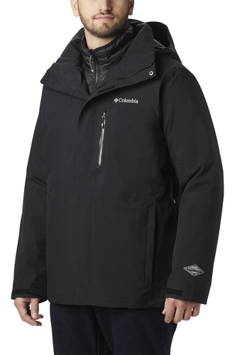 Parka Hombre Wild Card Jacket Polyester Negro Columbia