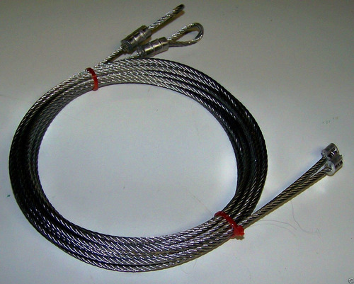 Cable Puerta Garaje In Par Prueba Rotura Galvanizado