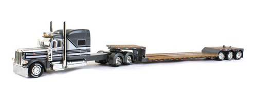 1 64 Gris Blanco Peterbilt 389 Fontaine Renegade Lowboy Eje