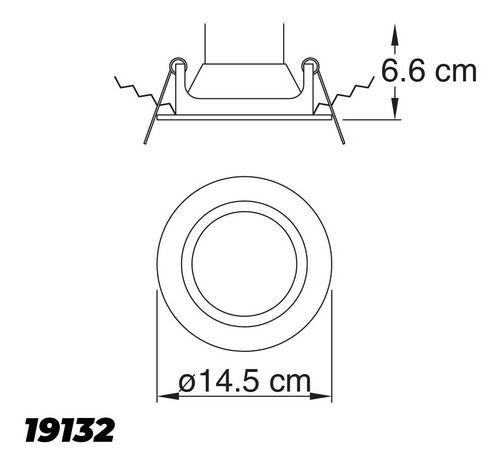 Lámpara Led Basic Empotrable 5'' Estevez Luz Cálida/fría 9w