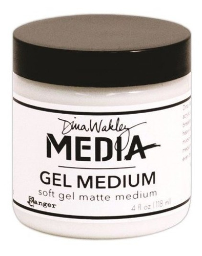 Dina Wakley Media Gel Medium 4 Oz Jar Final Mate