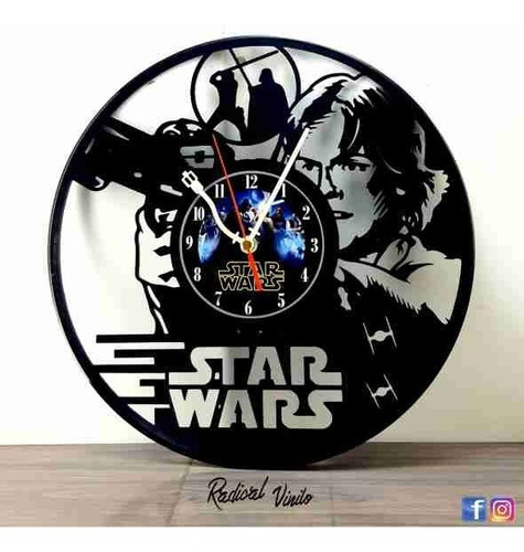 Reloj De Vinilo Star Wars Luke Skywalker Regalos Decoracion 