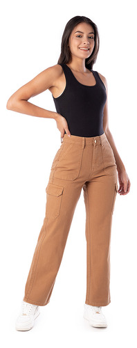 Pantalon Cargo Drill Mujer Yium Dril