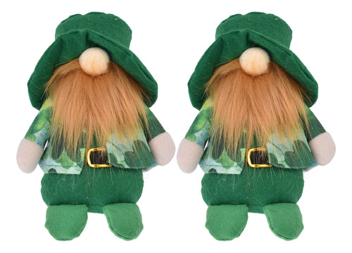 Muñeca Green Hat Gnomes, 2 Unidades, Bonita Hecha A Mano Sin