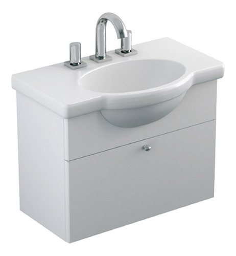 Vanitory Venecia Colgar Blanco 64 Cm 3 Ag Ferrum