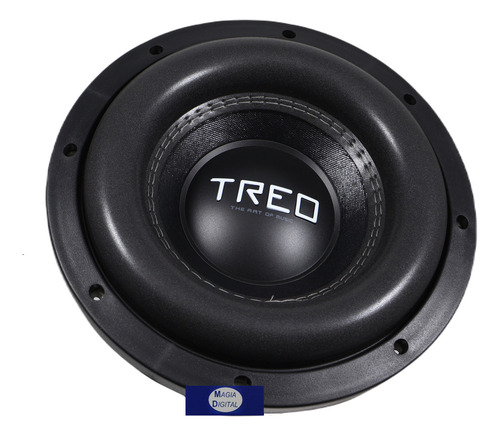 Subwoofer 10puLG Treo Power 10 300 Watts Doble Iman Color Negro