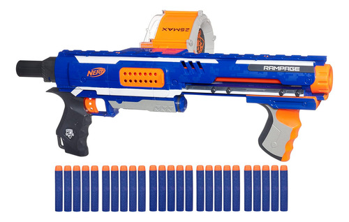 Nerf Rampage N-strike Elite Toy Blaster Con 25 Dart Drum Sla