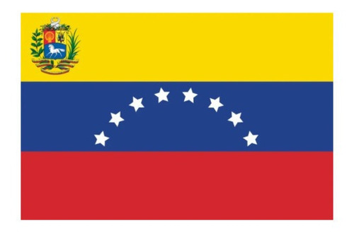 Bandera Venezuela 1mtr X 1.5mtrs Poliester Estampado.