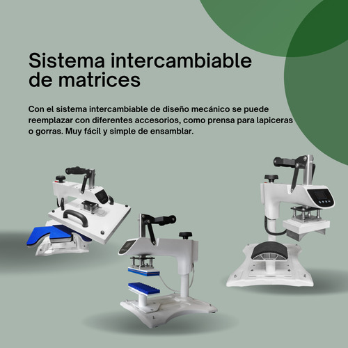 Maquina Estampar Sublimar 6 En 1 38 X 38 Cms Tinta Y Papel Sublimar Remera Taza Gorras Buzos