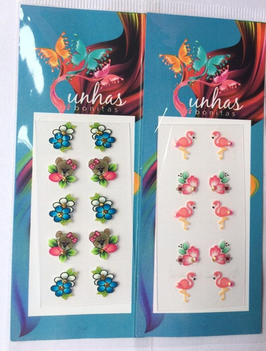 Adesivos Unha 3d Unhas Bonita