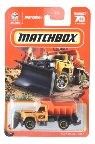 Matchbox Plow Master 6000, Amarillo/naranja 64/100