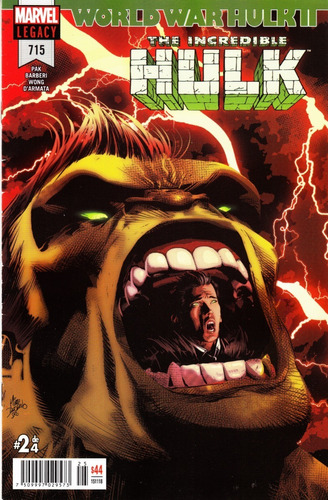 Comic The Incredible Hulk  # 715 Legacy Españo Carton  Bolsa
