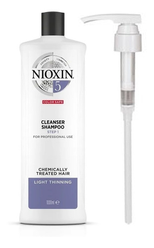Nioxin Sistema 5 Shampoo Caida Leve Cabello Procesado 1l