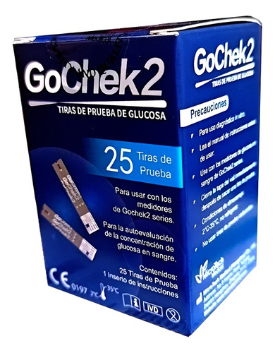 Tirillas Gochek2 X 25 Para Glucómetro 