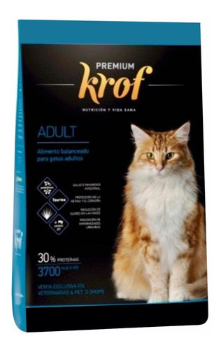  Krof Alimento Gato Premium Adultos 8 Kg X 2 U (16 Kg) Envío