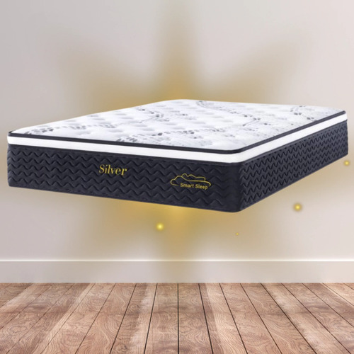 Colchón Gold Resortes Y Espuma 30cm King (180x200) En Caja Blanco