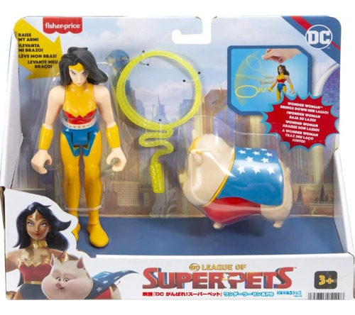 Fisher-price Dc League Of Super Pets, Pb Y Mujer Maravilla