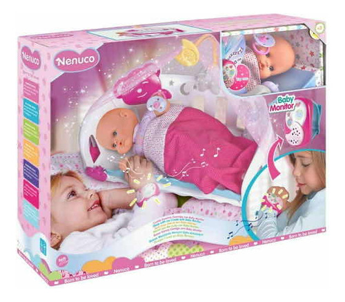 Bebé Nenuco Con Reloj Y Cuna Interactivo Duerme Conmigo