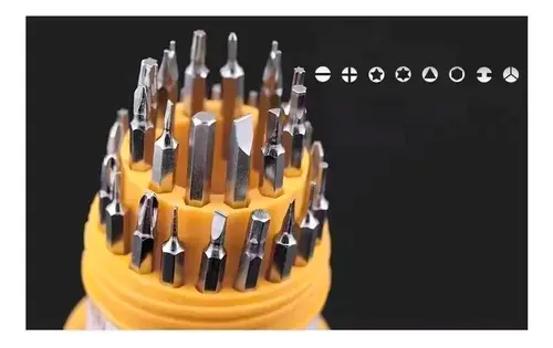 Juego De Destornillador Universal Pequeño Con 30 Puntas