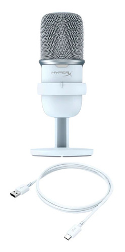 Microfono Hyperx Solocast P/steaming Pc Ps4 White