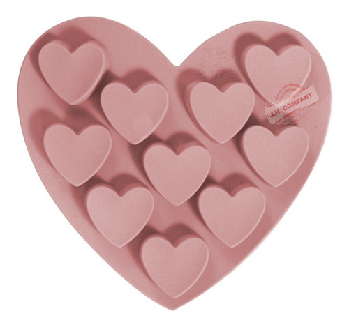 Molde De Silicon Corazon Reposteria Chocolate Hielo 10883 N*