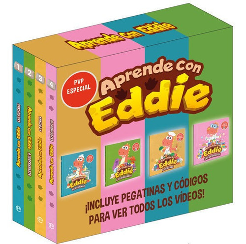 PACK APRENDE CON EDDIE, de Eddie. Editorial La esfera de los libros en español