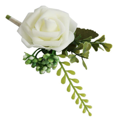 2 Ramilletes Y Flor Ojal, Flor Rosa Para La Decoración De