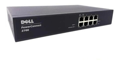 Imagen 1 de 3 de Switch Administrable 8 Ptos Gigabit Dell Powerconnect 2708