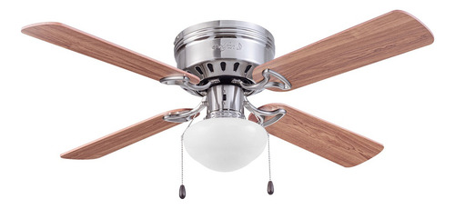 Ventilador De Techo Samba 42 Pulgadas Níquel Cuatro Aspas 1.067 M 60 Níquel Cepillado Roble Claro/ Arce Chocolate Mdf 4