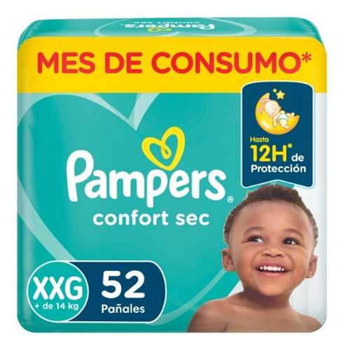 Pampers Confort Sec Xxg X 56 Unidades