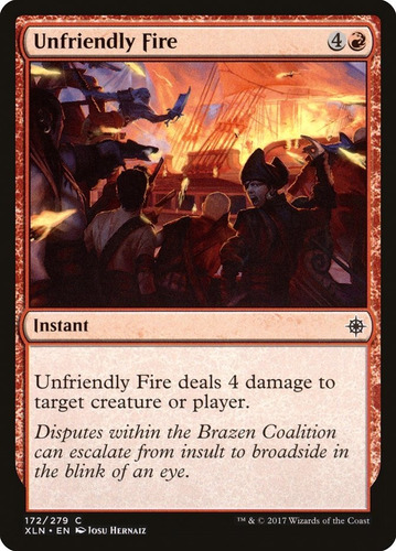 Cartas Magic Unfriendly Fire Ixalan Mtg Bsas