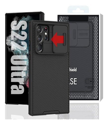 Funda Nillkin Camshield Pro Case Samsung S22 Ultra Negro 