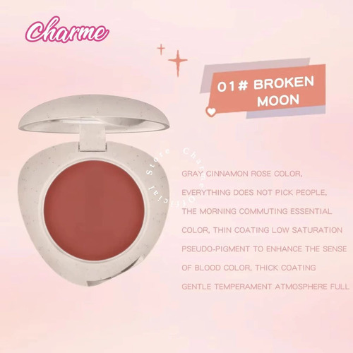 Rubor En Crema 3 En 1 - Mejillas, Labios Y Ojos - Novo 01