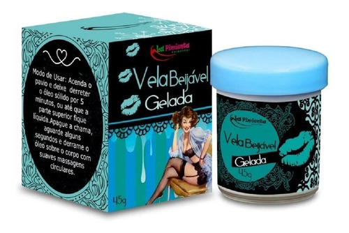  Vela Beijável Gelada Para Massagem 45g La Pimienta