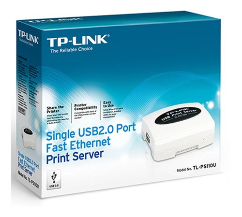 Imagen 1 de 2 de Servidor De Impresión Tl-ps110u Tp-link 1 Puerto Usb 2.0