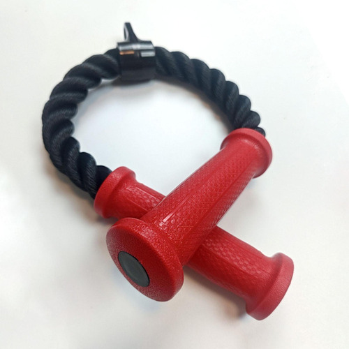 Tríceps De La Cuerda Fitness Tira De La Cuerda Torcida Rojo
